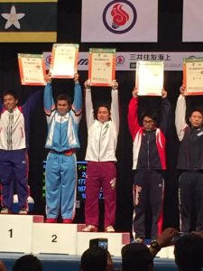 鷹野　玄貴　少年男子　85㎏級スナッチ　2位 鷹野　玄貴　少年男子　85㎏級クリーン&ジャーク　3位