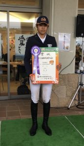 堀田　 駿 　 少年男子　標準障害飛越　7位