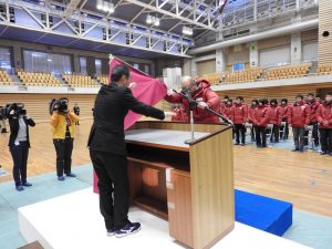 第72回国民体育大会冬季大会 スケート競技会・アイスホッケー競技会山梨県選手団結団壮行式