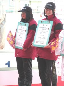 少年女子1000ｍ 北原選手と宮嶋選手