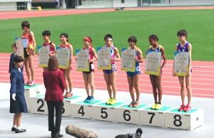 陸上競技 少年女子Ａ 3000ｍ表彰