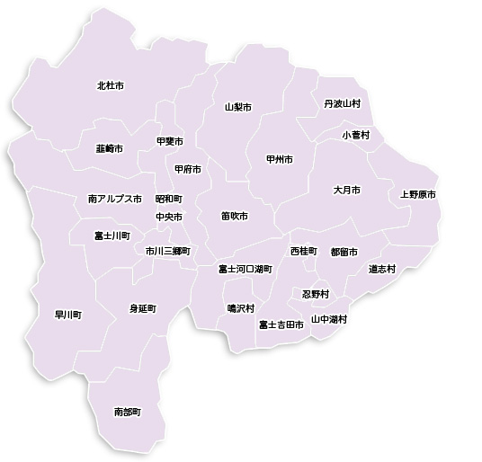 県内市町村地図（平成22年3月8日現在）